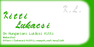 kitti lukacsi business card